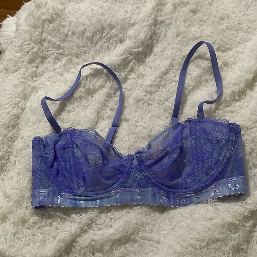 Savage Fenty Lace Underwire Bra in Purple